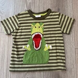 Mini Boden Dino appliqué shirt